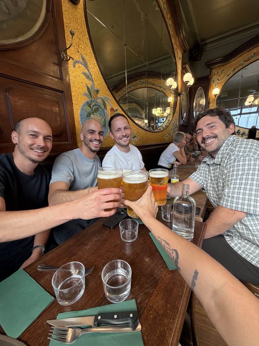 getrebind's tweet photo. The five of us, right after a "quick" product sync that ate the whole day 🍻 https://t.co/ejtp5Cobn3