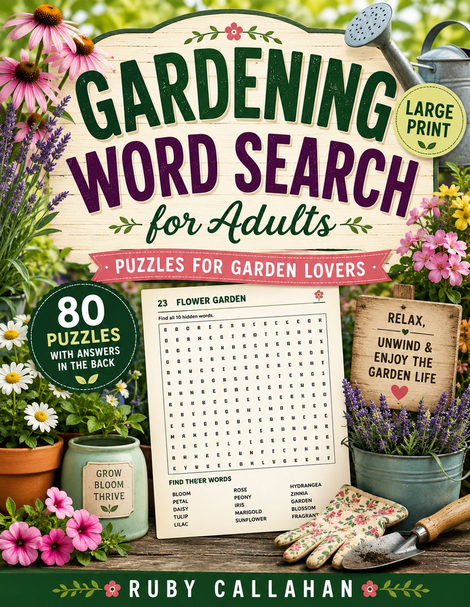 pandacutie2105's tweet photo. https://t.co/RHUNtg5pFO
🌿 Love gardening &amp; puzzles?
Enjoy 80 large-print gardening word searches filled with flowers, herbs, vegetables &amp; garden life. 🧩
#Gardening #WordSearch #WordSearchPuzzles  #PuzzleBooks #LargePrint #PuzzleLovers  #BrainGames #Seniors #RelaxingActivities https://t.co/lmQf1PJSP9