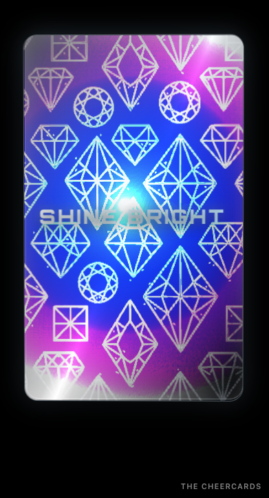 jazzandsushi's tweet photo. Card of the day: 

see it holo verse: https://t.co/mrGhbBzI6u 

#ecards #greetingcards #holographic #art #birthday #tuesday #motivation #wellness #cheer #luxe #art #coding https://t.co/XwptMUP1wt
