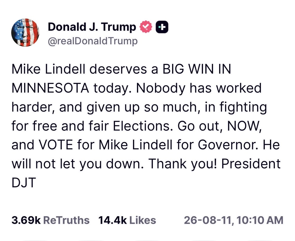 marlene4719's tweet photo. I’m going out on the limb here and say even Maga isn’t stupid enough to vote for Mike Lindell https://t.co/S3KjoLD1nl