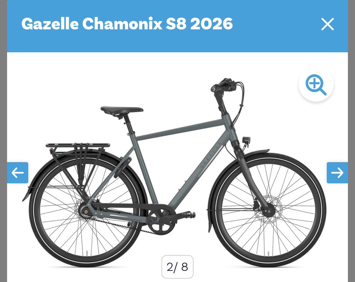 Frankblzs's tweet photo. Heel de dag op pad geweest opzoek naar een nieuwe, degelijke #fiets.
Voorwaarden:
#riem en geen ketting
#lichtgewicht
#beetje sportief
Niet absurd #duur.
Op het moment zit ik aan een #gazelle Chamonix s8
Of
Chamonix c8
Prijs verschil is vrij groot…
#deskundigen ? Vertel! https://t.co/SFpJs0RtiL