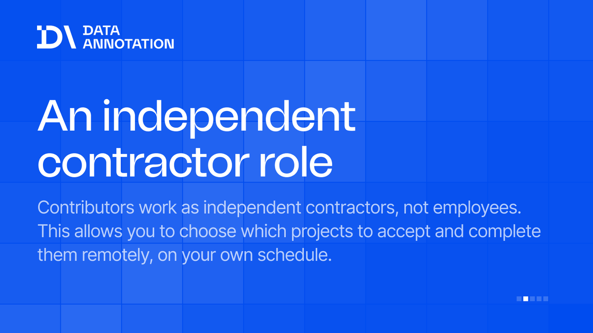Data_Annotation's tweet photo. Want to know what this role actually involves before applying?

Swipe through, then apply through the link in bio. https://t.co/cvKOw0WKWi