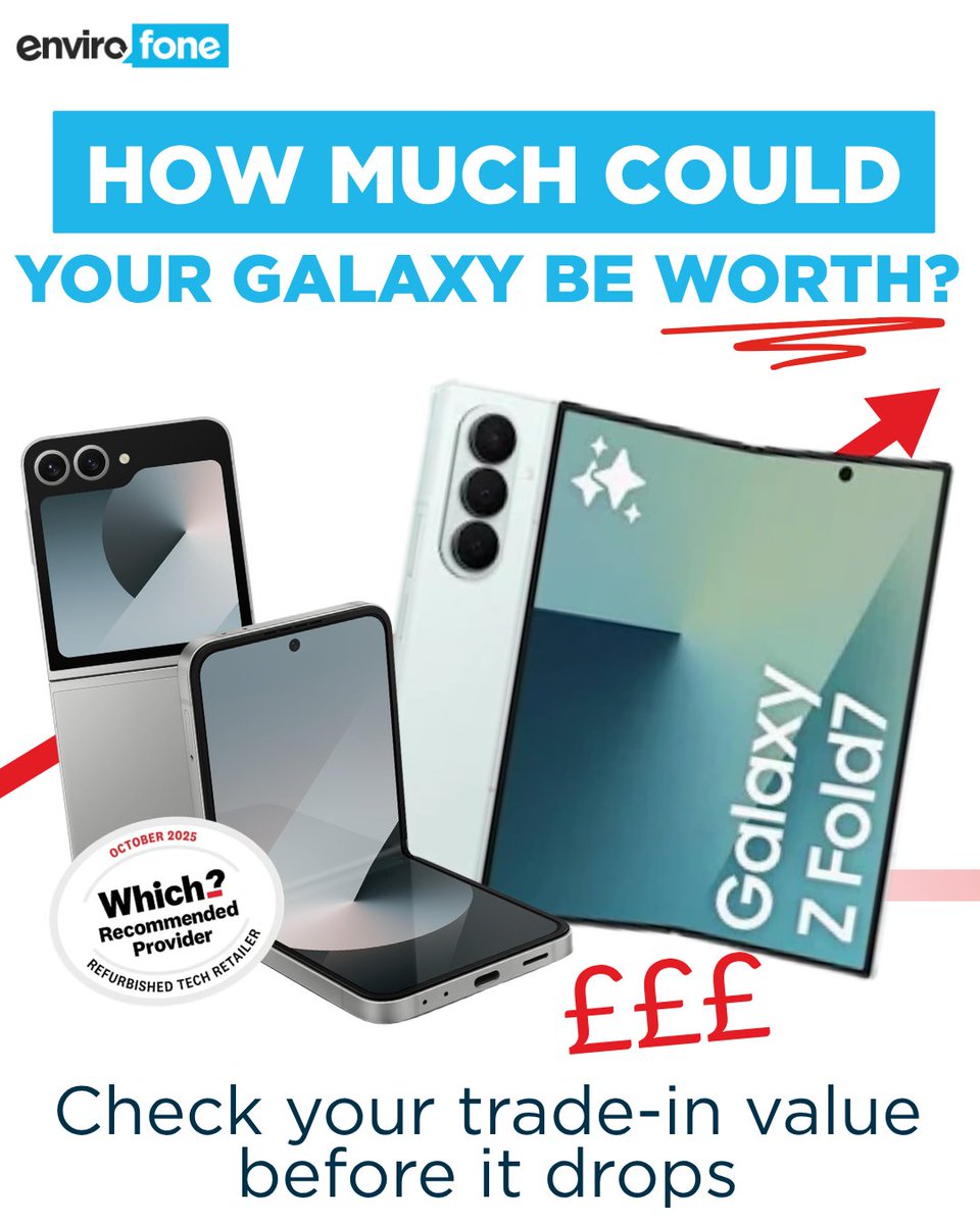 envirofoneuk's tweet photo. Trade in with Envirofone and turn your old tech into cash for your next upgrade.

Start trading in 👉https://t.co/SLczFyC2wI
#Envirofone #Samsung #Galaxy #TradeIn #PhoneUpgrade #TechTradeIn https://t.co/RlWmhhQfNI