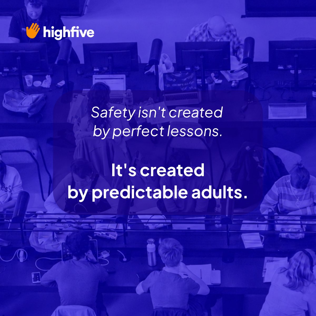 HighFiveK12's tweet photo. Students notice when a wrong answer is met with patience or frustration.

They notice whether safety depends on an adult’s mood.

A safe classroom is one where being wrong does not make students afraid to keep learning.

#HighFive #TheScienceofDiscipline https://t.co/JSca7V0EuJ