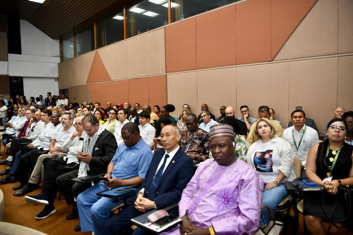 UbuntuRadioZA's tweet photo. DIALOGUE 🇿🇦🇨🇺| Dr. Nkosazana Dlamini-Zuma, Former Chairperson of the African Union Commission, attended and addressed a dialogue titled “Fidel and the Foreign Policy of the Cuban Revolution” at the First Fidel International Colloquium in Havana, Cuba on 11 August 2026.

Dr. Dlamini-Zuma reflected on Fidel Castro’s legacy of international solidarity, anti-imperialism and South-South cooperation. She highlighted how Cuba’s foreign policy continues to inspire Africa’s pursuit of unity, self-determination and a just global order.

She also spoke on Fidel’s legacy of solidarity and its relevance to Africa’s unity and the Global South today.

 #SouthAfricaInCuba #GlobalSouth #FidelColoqium