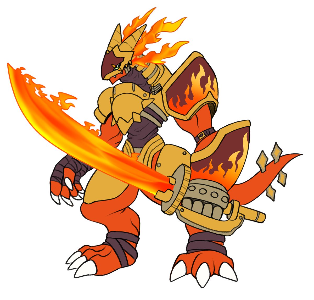 IdleCatGamer's tweet photo. GildedSalamandramon and Solderamon
#digimon #digimonoc #digimonfanart https://t.co/PweYQnKtjD