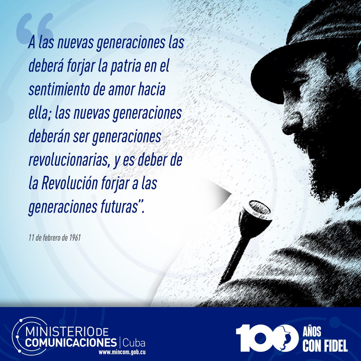 MayraArevich's tweet photo. #FidelVive y "sigue convocándonos, exigiéndonos, empujándonos a cambiar todo lo que debe ser cambiado, por nosotros mismos y con nuestros propios esfuerzos".
@DiazCanelB https://t.co/KMHSJVQe7R