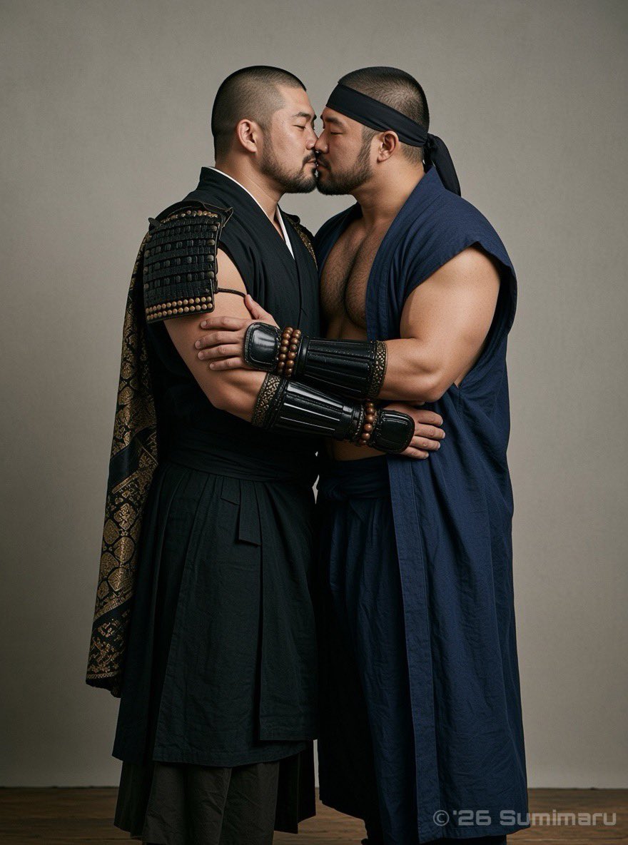 sumimaru_rd's tweet photo. "Warrior Bond Duo"

#AI男子 #Alman #AIGeneratedMan #Almale
#warriorrobe #duostance #quietaffection
#naginataframe #solidpresence
#RuggedDuo https://t.co/Z6qOeAo5iS