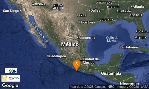 SismologicoMX's tweet photo. SISMO Magnitud 4.2 Loc  70 km al SUROESTE de  COYUCA DE BENITEZ, GRO 11/08/26 09:05:52 Lat 16.58 Lon -100.58 Pf 12 km https://t.co/azhVpCJJWG