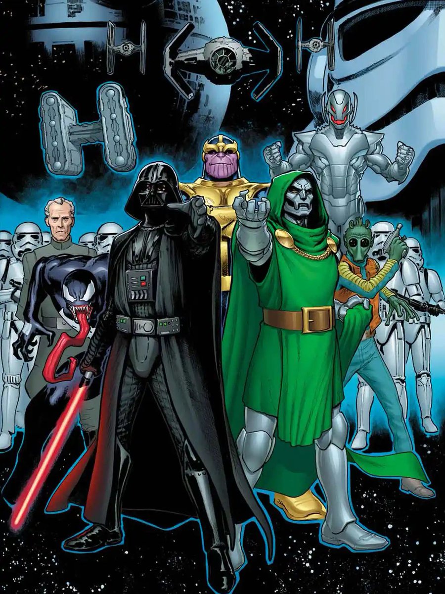 MCU_Direct's tweet photo. Disney has announced their first ever official Marvel &amp; Star Wars crossover.

Kevin Smith will write STAR WARS/MARVEL: HOPE ASSEMBLES, a 5-part comic that takes place in the primary continuity of Marvel comics, Earth-616.

(via. @EW) https://t.co/Tf3IcXP4nW