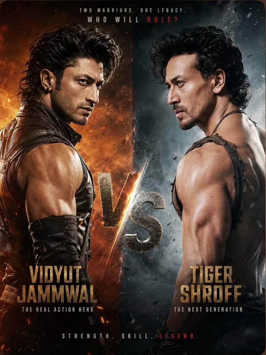 Real_AbhijeetAg's tweet photo. 🔥 Vidyut Jammwal x Tiger Shroff

Two of Bollywood’s biggest action stars are reportedly coming together for an upcoming action film.

🎬 Director: Milap Zaveri
🎥 Producer: Bhushan Kumar, T Series
❤️ Female Lead: Krithi Shetty
💥 Genre: Action with a love story
⚔️ Lead Cast: Vidyut Jammwal and Tiger Shroff

Vidyut’s raw combat style + Tiger’s insane agility could make this one of the most exciting action collaborations in Bollywood.

If executed properly, this could be an absolute action blockbuster! 🔥
