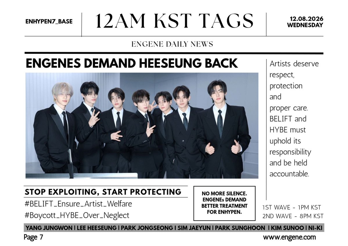 bringbacklhs_'s tweet photo. NEW TAGS 🖤

Artists deserve respect, protection and proper care. BELIFT and HYBE must uphold its responsibility and be held accountable.

ENGENES DEMAND HEESEUNG BACK
#BELIFT_Ensure_Artist_Welfare
#Boycott_HYBE_Over_Neglect https://t.co/4gzTYibyR2