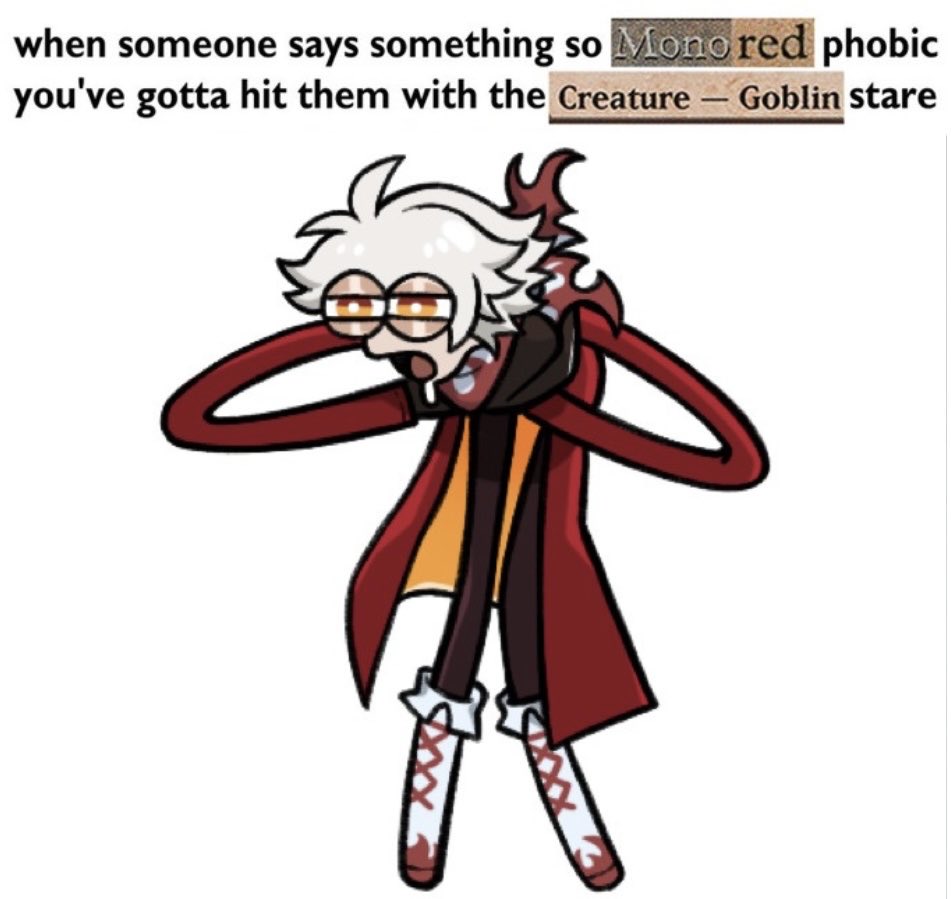 RedMaster787's tweet photo. What it felt like at locals last night after the table removed my Commander for three turn cycles in a row

What was so wrong about letting me keep my boy Orthion out 😭

🎨: @/RaamitriVT https://t.co/ASrJ9ElFY2