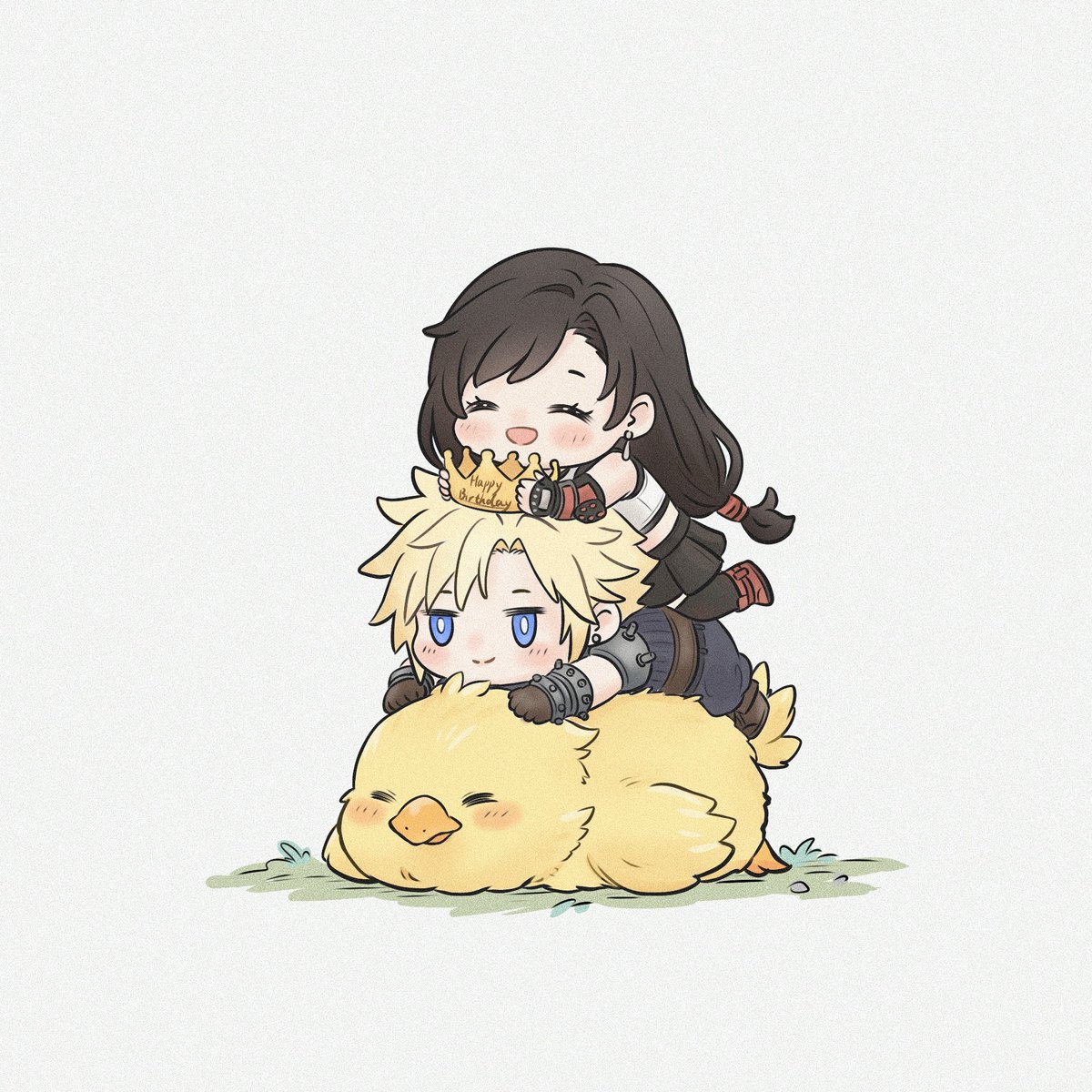 FlorenceL0w0's tweet photo. 🎂🐤🐤🐬🎊
#HappyBirthdayCloud 
#クラウド誕生日おめでとう
#クラウド生誕祭2026 https://t.co/pslg1KRKqO