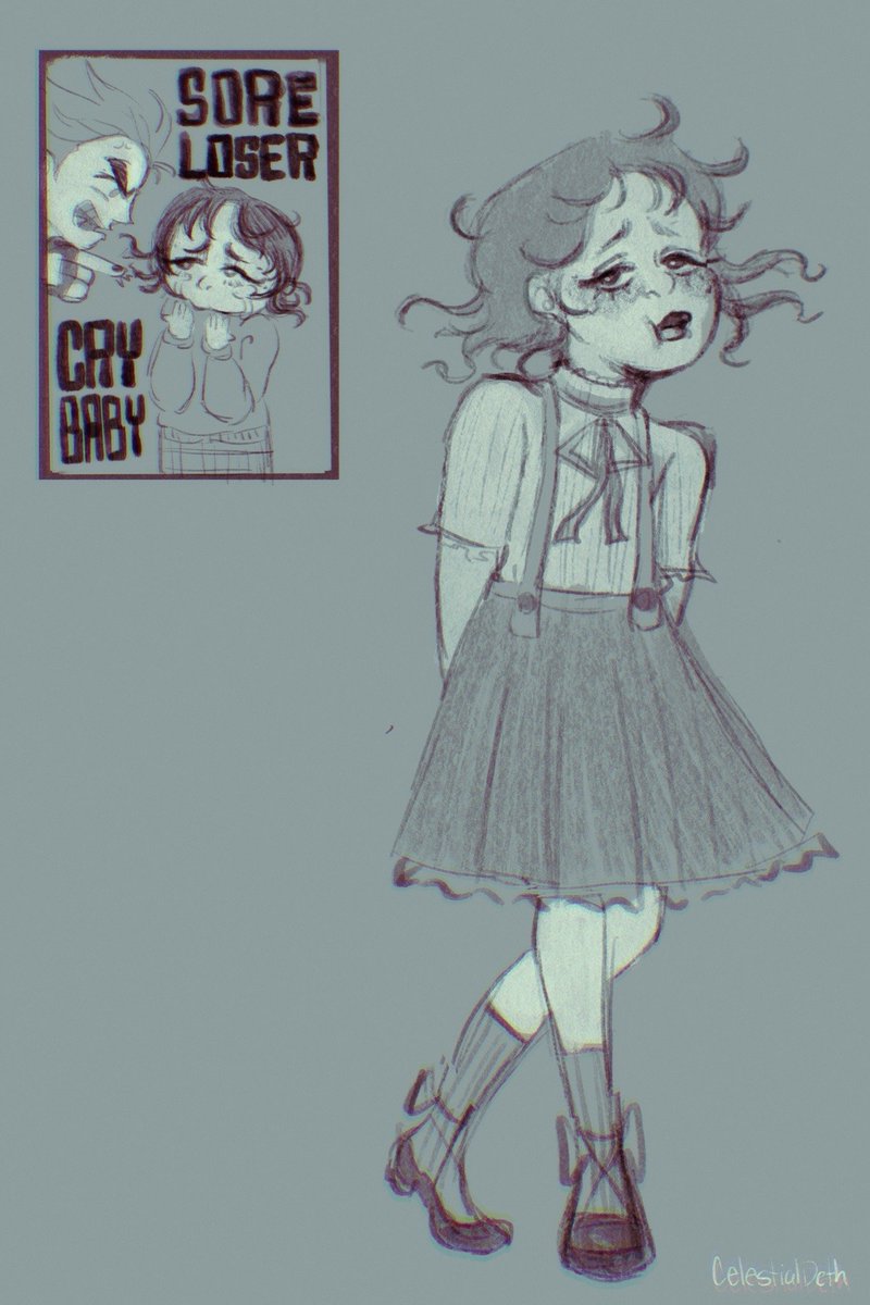 ourCelestialEnd's tweet photo. no name #XiaolinShowdown OC I made up for fun. she's Jack Spicer's ice skating partner. last person in his class that didn't have anybody to skate with her. he bullies her relentlessly lmao https://t.co/BfKz7IjefV