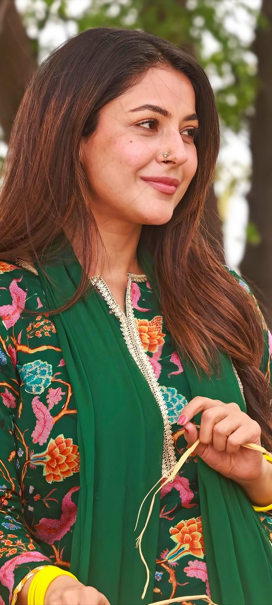 WallpaperIndian's tweet photo. A beautiful traditional look filled with effortless charm 😍 
👑 Shehnaaz Gill 🩷 looks absolutely graceful and radiant.

#ShehnaazGill #Shehnaaz https://t.co/5VWIH8tkP0