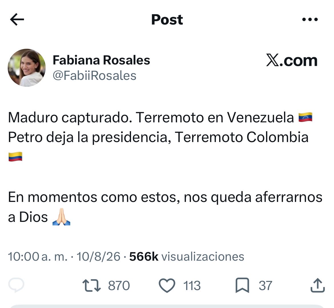 estendenciavzl's tweet photo. "Fabiana Rosales" esposa de Juan Guaidó. 

Es tendencia por su última publicación. https://t.co/HEMoogupBQ