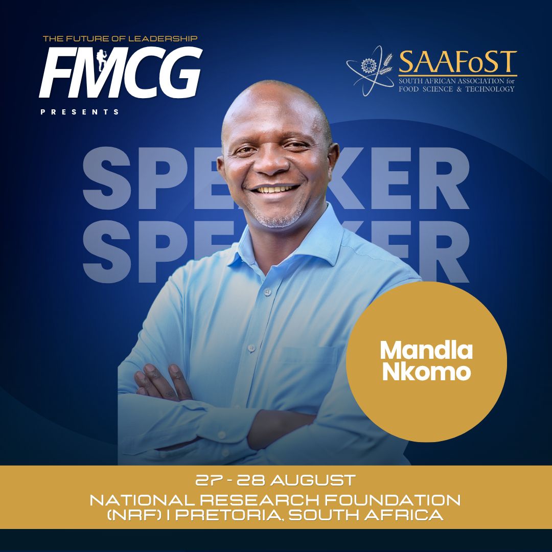 SAAFoSTofficial's tweet photo. ⏳ The countdown is on!
🚨 The SAAFoST FMCG Future of Leadership Summit — 27–28 Aug at the NRF Auditorium, Pretoria.
Hear fresh insights from voices like Mandla Nkomo.

👉 Register now: https://t.co/Jh6fUdGZla  
👉 More info: https://t.co/hrFXbvuS4k

#FMCGLeadership #SAAFoST https://t.co/WJrKLrExzo