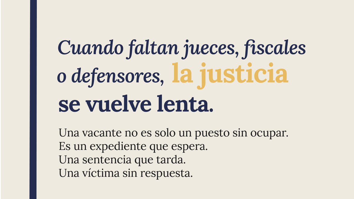 MinJusticia_Ar's tweet photo. EL IMPACTO DE CUBRIR VACANTES JUDICIALES

La inacción ante las vacantes judiciales impacta de lleno en el sistema, cada juzgado sin titular genera demoras y costos tangibles para el ciudadano.

Cuando faltan jueces, fiscales o defensores la justicia se vuelve lenta. https://t.co/TFAV0Y1tIs