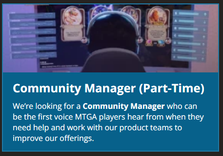 UntappedGG's tweet photo. 💼 We are Hiring! 

We’re looking for a Community Manager who can be the first voice players hear from when they need help.

If you’re passionate about Magic and have been enjoying our products, we want to hear from you!

How to apply 👇 https://t.co/wQ4iYPER1k