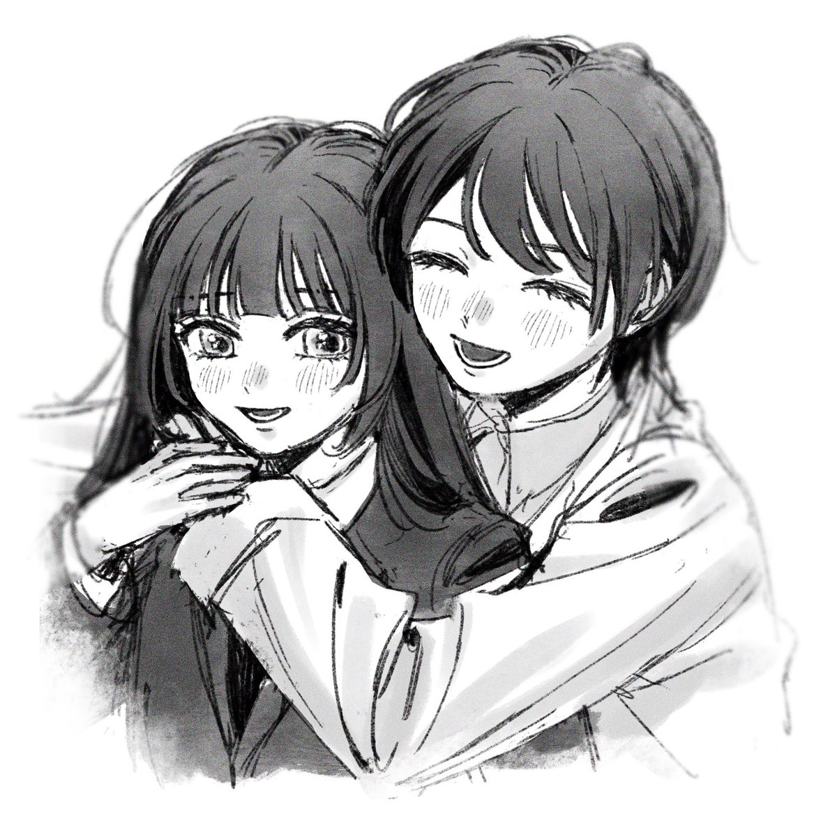in___ue's tweet photo. 落描き姉妹 https://t.co/x5YZxUoevf