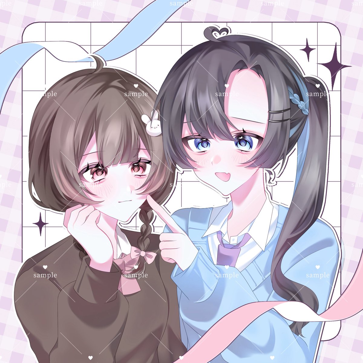 126_nyq's tweet photo. コテ同納品しましたꪔ̤̮

#有償依頼 #夢絵依頼 https://t.co/1T2btDpqt0