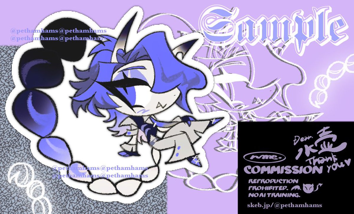 pethamhams's tweet photo. 💜commission https://t.co/vgvtm0b2Ru
