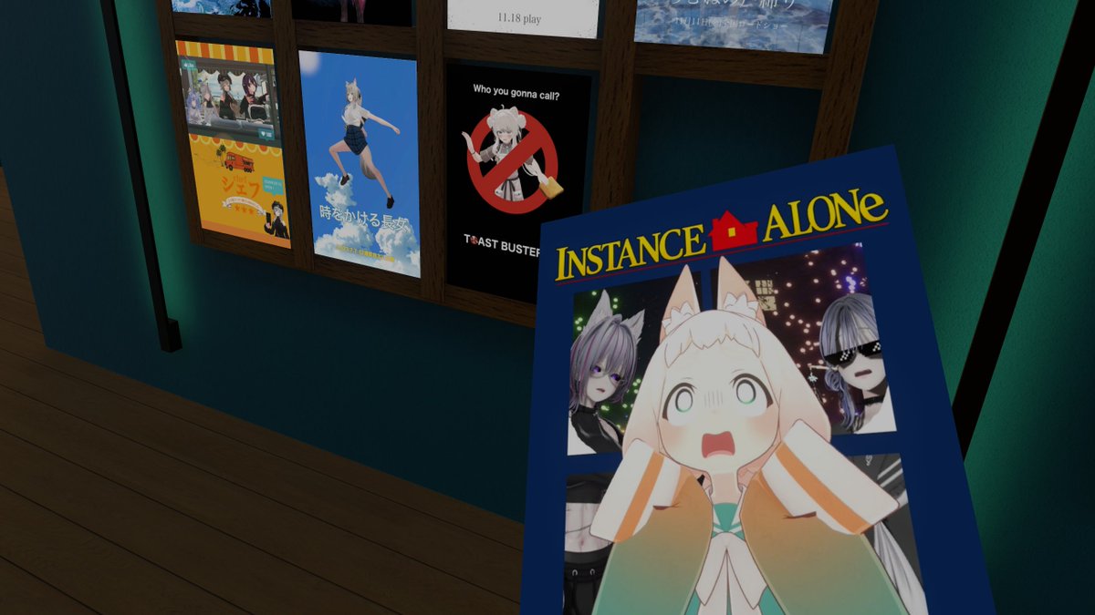vrlife_magazine's tweet photo. 🔻有名映画オマージュの映画ポスターがいっぱい！あなたはいくつ分かるかな？『VRC_CINEMA BOOK CAFE』【VRChatワールド紹介】

計32枚もの名作映画オマージュポスターが飾られています。映画好きの方ならクスっと反応しそう。

👇記事はこちら👇
https://t.co/qQfTTI3prv

#VRChat #VRChat_world紹介 https://t.co/GtA5KWxFvn