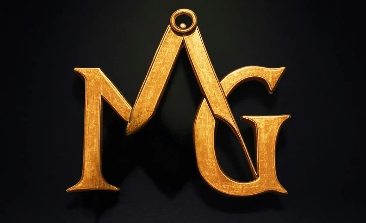 Mago_gate's tweet photo. Logo Ufficiale di @Mago_gate 🎩 formato dalle due iniziali, la "M" e la "G". La prima lettera "M"  rappresenta colui che ha il controllo della propria Arte Magica nella simbologia tradizionale, ovvero il #Mago🧙‍♂️; la seconda lettera "G" diventa il "Gate" ovvero la soglia verso il Mistero dell'intrattenimento magico. L'unione geometrica delle due lettere forma il #sigillomagico che simboleggia il legame tra il Mago e la sua Porta rendendo così possibile l'ingresso ad una nuova realtà! 🔮
