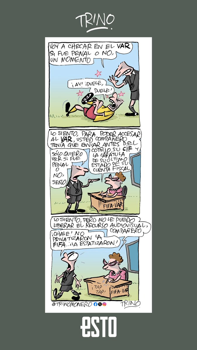 trinomonero's tweet photo. El cartón deportivo publicado en el diario @estoenlinea #trinomonero https://t.co/b2myBUYBMD