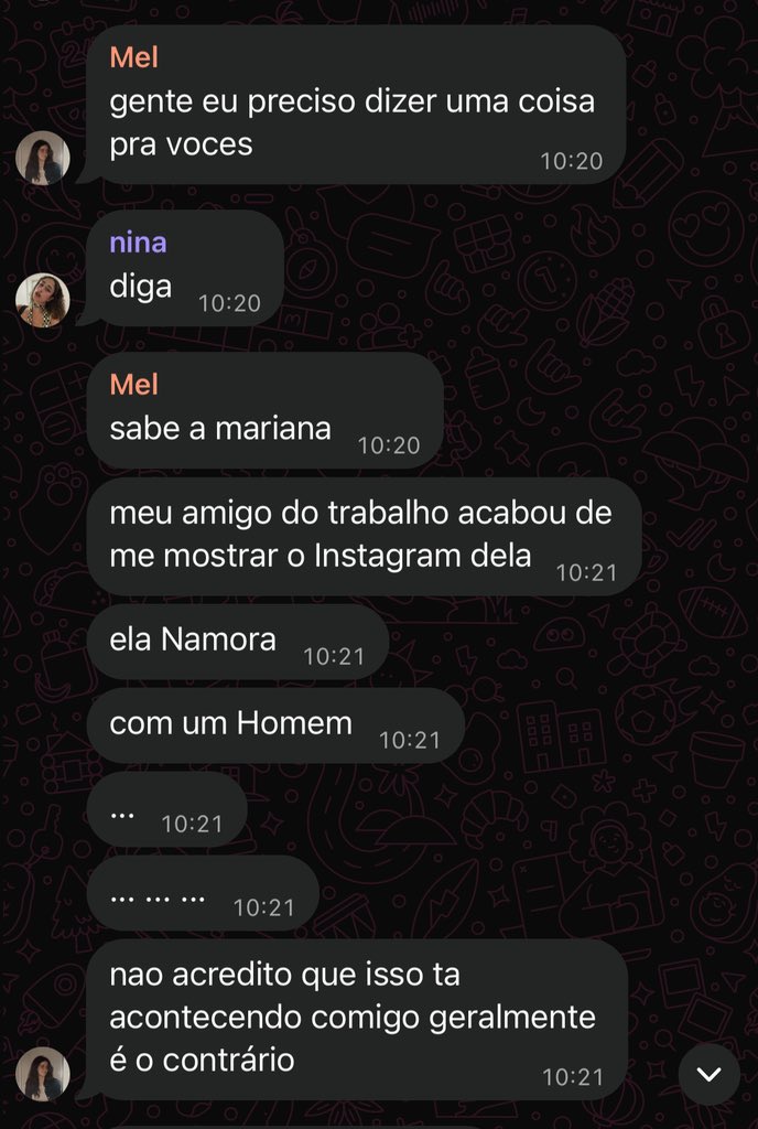 meunomeehziza's tweet photo. notícia boa: achamos a mariana
notícia ruim: o final vai te surpreender https://t.co/Yd9ukkFfOI