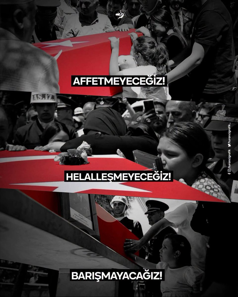 Atakkz1's tweet photo. Affetmeyeceğiz!
Helalleşmeyeceğiz!
Barışmayacağız! https://t.co/0y3sEkwVkn