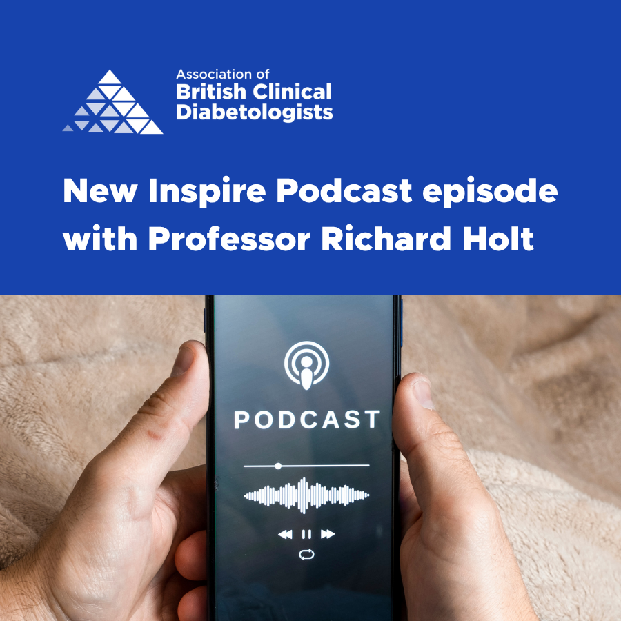 ABCDiab's tweet photo. In the latest ABCD Inspire Podcast Dr Petra Hanson speaks with Prof Richard Holt about his career in diabetes and endocrinology, research into mental health and diabetes, and why persistence is essential for aspiring clinical academics.

Tune in 🎧 https://t.co/6NbGc65X0Z https://t.co/auzaC80z4s