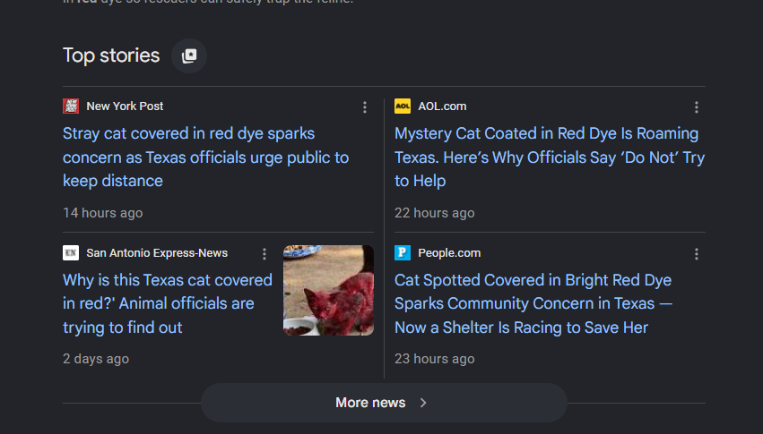 LuciferHellCat's tweet photo. Lucifer now listed as a google top story

Sources:

https://t.co/pfHW7P0PTb

https://t.co/AvLe3raSkS

https://t.co/c2oInlBpfi

https://t.co/4WbBfhwUj2 https://t.co/4HgbPGG9TG