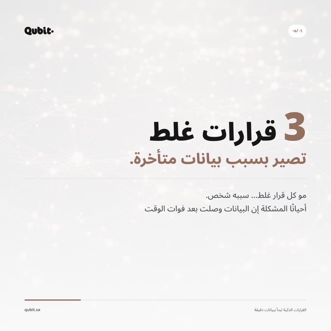 Qubitksa's tweet photo. القرار ما ينتظر التقرير.

وفي وقت تتغير فيه الأرقام أسرع من التقارير،

السؤال مايكون هل عندك بيانات؟ السؤال هل توصل لك قبل ما يفوت وقت القرار؟

3 أمثلة على كيف تأخر البيانات يأثر على قراراتك 👇
 
#DecisionIntelligence #Qubit #dataanalytics https://t.co/3NmXd25s7f