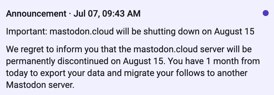 andr's tweet photo. wanted to check out what's new over at mastodon

I guess this is all I need to know about mastodon as an ecosystem :| https://t.co/JpzlLRfVjO