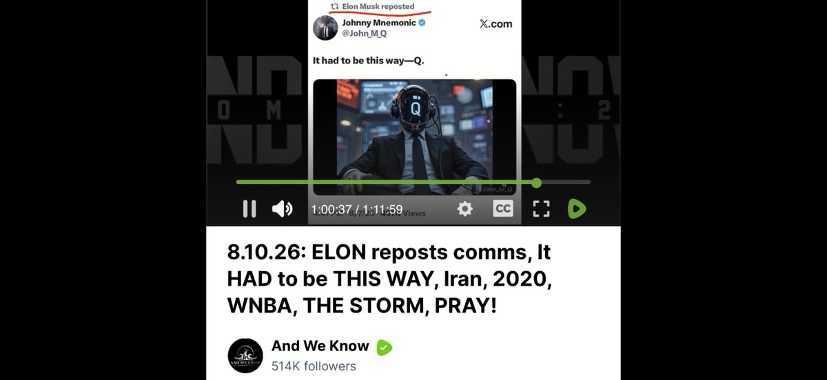 Fabian_17LightQ's tweet photo. Post 🇺🇸&🇫🇷
https://t.co/f30hoMG9EF

‼️🇺🇸 Elon MUSK Reshared a video clip containing several phrases from Q. The U2 song🎵 "With or without you" is used in this clip, and that song notably contains” trough THE STORM🌨️🌪️, we reach the shore”.

‼️🇫🇷 Elon MUSK a Repartagé une vidéo contenant plusieurs phrases de Q. La chanson🎵 « With or without you » du groupe U2 est utilisée dans ce clip, et cette chanson contient notamment « À travers LA TEMPÊTE🌨️🌪️, nous atteignons le rivage ».

🚨🇺🇸This clip notably contains the following expressions/sentences that are found in several Q drops💧:

"It Had To Be This Way"
 
 "Ascension" 
 
 "Greatest Military🪖 Intelligence Operation Of Our Time"
 
 "Where We Go One We Go All"
 
 "The Great Awakening"

🚨🇫🇷Ce clip contient notamment les expressions / phrases suivantes que l'on retrouve dans plusieurs drops (information au compte-gouttes💧) de Q :

"Il Devait En Être Ainsi"
 
 "Ascension" 
 
 "La Plus Grande Opération de Renseignement Militaire🪖 De Notre Temps"
 
 "Où Nous Allons Un Nous Allons Tous"
 
 "Le Grand Réveil"

🚨🇺🇸The CIA's U2 planes also spied on... the US military.

Above is the title of a 1998 article from the French newspaper "Le Monde".

https://t.co/S2GNRSTFnP

🚨🇫🇷 Les avions U2 de la CIA espionnaient aussi... l'armée américaine.
Ci-dessus le titre d’un article du média « Le Monde » datant de 1998. 
 
 https://t.co/S2GNRSTFnP

🚨🇺🇸PERSONAL OPINION: U2 (is / was a very globalist band, linked to the deep state, and whose name is also that of a CIA spy plane). However, I've already noticed that, in this silent war of infiltration, the bad 😈 guys have used symbols of the good guys and vice versa...See also the sources and additional explanations in the comments on this post. ⬇️⬇️

🚨🇫🇷OPINION PERSONNELLE : U2 (est / était un groupe très mondialiste, lié à l'État profond, et dont le nom est aussi celui d'un avion espion de la CIA). Cependant, j'ai déjà remarqué que, dans cette guerre d'infiltration silencieuse, les mauvais 😈 ont utilisé les symboles des bons et vice versa…Voir également les sources et explications complémentaires dans les commentaires de cette publication.⬇️⬇️

🇺🇸See the LINKS 🔗 and screenshots below:

The video report from August 10, 2026 (see at 11min58sec and at 1h00min24 sec) by “And We Know” (Master Sergeant (ret) U.S. Marine Corps and reporter who interviewed General Flynn, Eric Trump, Lara Logan and Kash Patel):

https://t.co/f30hoMG9EF

The clip reshared by Elon Musk on August 7, 2026, from the Twitter X account Johnny Mnemonic @John_M_Q and the full lyrics of the song "With or without you":

https://t.co/8kfON6WOjl

https://t.co/eHNDYZDI0v

The post (including the clip Reshared by Elon Musk) by @bendleruschka, mentioned (see at 11min58sec) in the "And We Know" video report from August 10, 2026.

https://t.co/kRdoVfK1Hq

🇫🇷Voir les LIENS 🔗et les impressions d’écran ci-dessous:

Le reportage vidéo du 1O août 2026 (voir à 11min58sec et à 1h00min24sec) de “AND WE KNOW” (Sergent-chef (retraité) Corps des Marines des États-Unis et reporter qui a interviewé le Général Flynn, Lara Logan, Éric Trump et Kash Patel):

https://t.co/f30hoMG9EF

Le clip repartagé par Elon Musk le 7 aôut 2026 depuis le compte Twitter X Johnny Mnemonic @John_M_Q et les paroles complètes de la chanson "With or without you ":

https://t.co/8kfON6WOjl

https://t.co/eHNDYZDI0v

La publication (incluant le clip Repartagé par Elon Musk) de @bendleruschka mentionnée à 11min58sec dans le reportage de "And We Know" du 10 août 2026

https://t.co/kRdoVfK1Hq

🇺🇸17th letter of the alphabet Q (patriotic military communications, phishing, infiltration, and intelligence operations)
 
Please keep in mind that no one, aside from a few high-ranking patriotic military personnel (plus Trump and a few others), knows the details and timing of the plan. Furthermore, since the enemies also have access to Q's posts, the disinformation is partly necessary.

See also the sources and additional explanations in the comments on this post. ⬇️⬇️

🇫🇷17 ème lettre de l’alphabet Q (opérations de communication, d’hameçonnage, d’infiltration et d’intelligence MILITAIRES patriotes) 
 
Veuillez garder à l’esprit que personne, à part quelques militaires patriotes hauts gradés ( plus Trump et quelques autres personnes), ne connaît les détails et le timing du plan. De plus, vu que les ennemis ont également accès aux publications de Q, la désinformation est en partie nécessaire.

Voir également les sources et explications complémentaires dans les commentaires de cette publication.⬇️⬇️