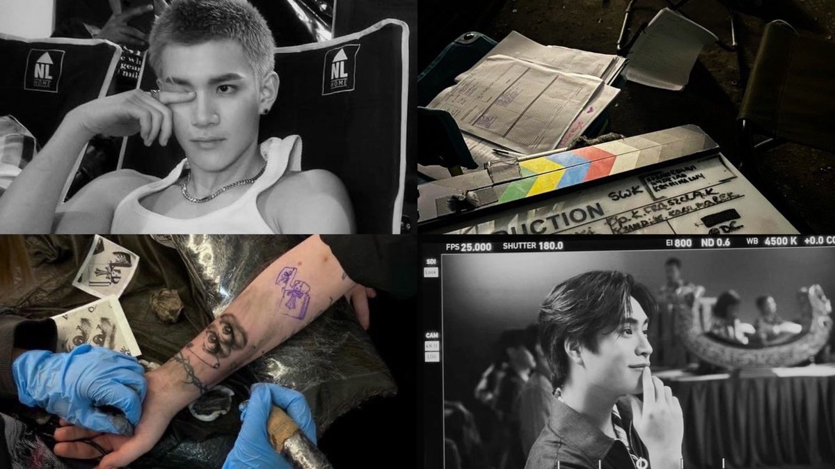 gemntsatur's tweet photo. #fourthgemini au 🌻

| #4may | #geminifourth |

where gemini is a famous actor who wants to get a sunflower tattoo drawn by fourth, a popular tattoo artist in bangkok https://t.co/rdhubegLIq