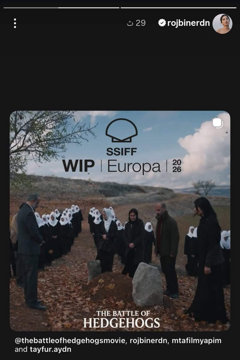 MrsSamahMohamme's tweet photo. فلم Kirpilerin Savaşı لي روجبين اول من بطولتها راح يشرك في مهرجان San Sebastian دولي😍كوين بفلمها راح تشرك في مهرجانات عالميه💃👏
#RojbinErden #Zerin #7yüz https://t.co/EgL1u0uC4q