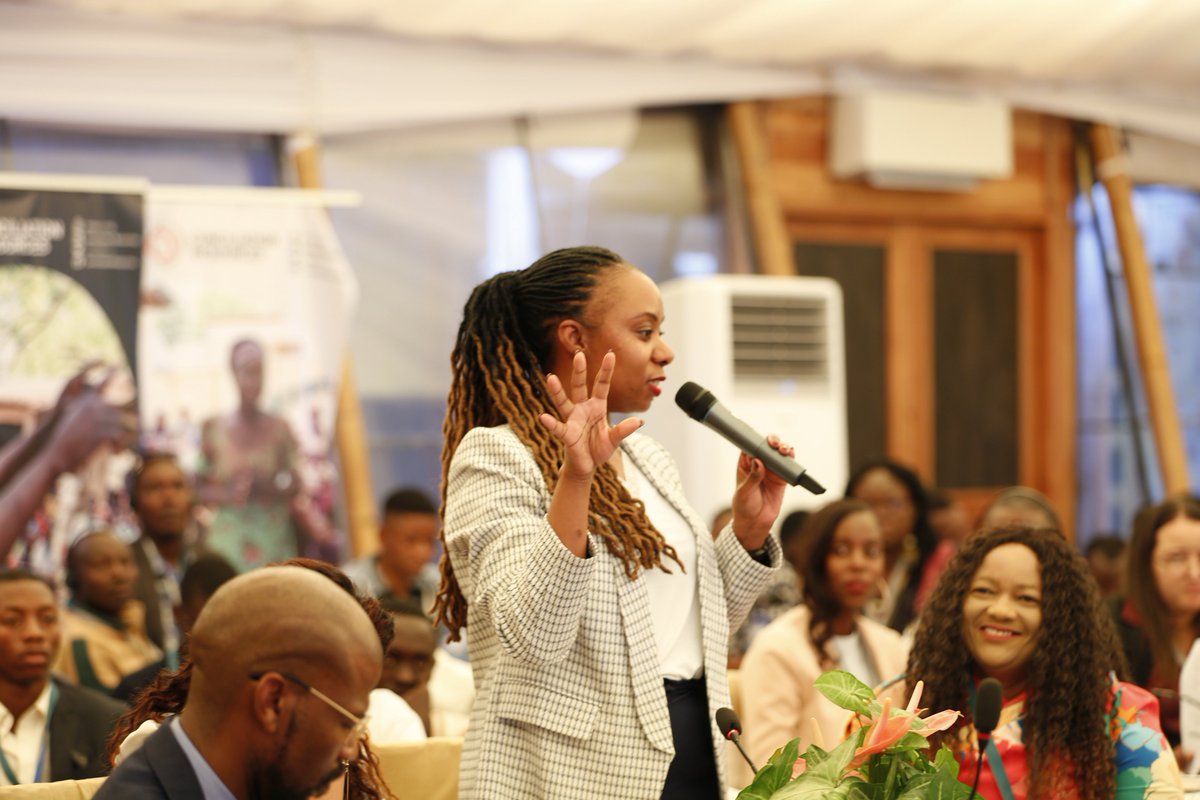 OneYoungAfrica's tweet photo. In her remarks, Juliana Shem, Senior Programs Officer @MSTCDC representing Dr. Ana Haule and YouLead Africa, reaffirmed the importance of continued partnership with @APRMorg and @RestlessDev in advancing the African Youth Charter @20 Appraisal. https://t.co/osINz2HK8c