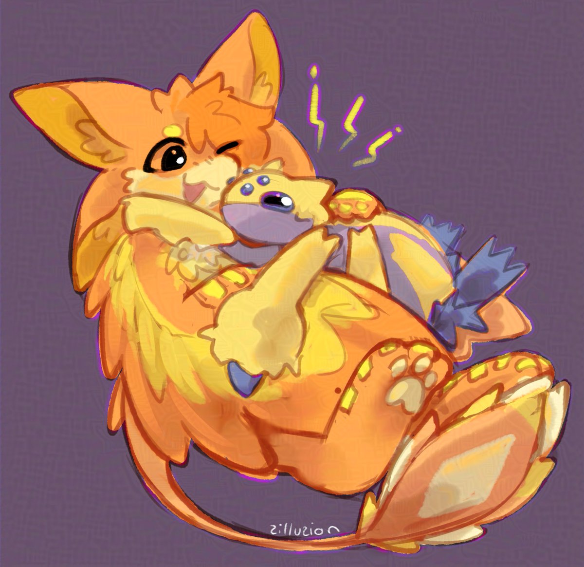 zilluzion's tweet photo. galvantula hugs! 🕷️⚡️
sketch for zek https://t.co/Uxes2SWMO5