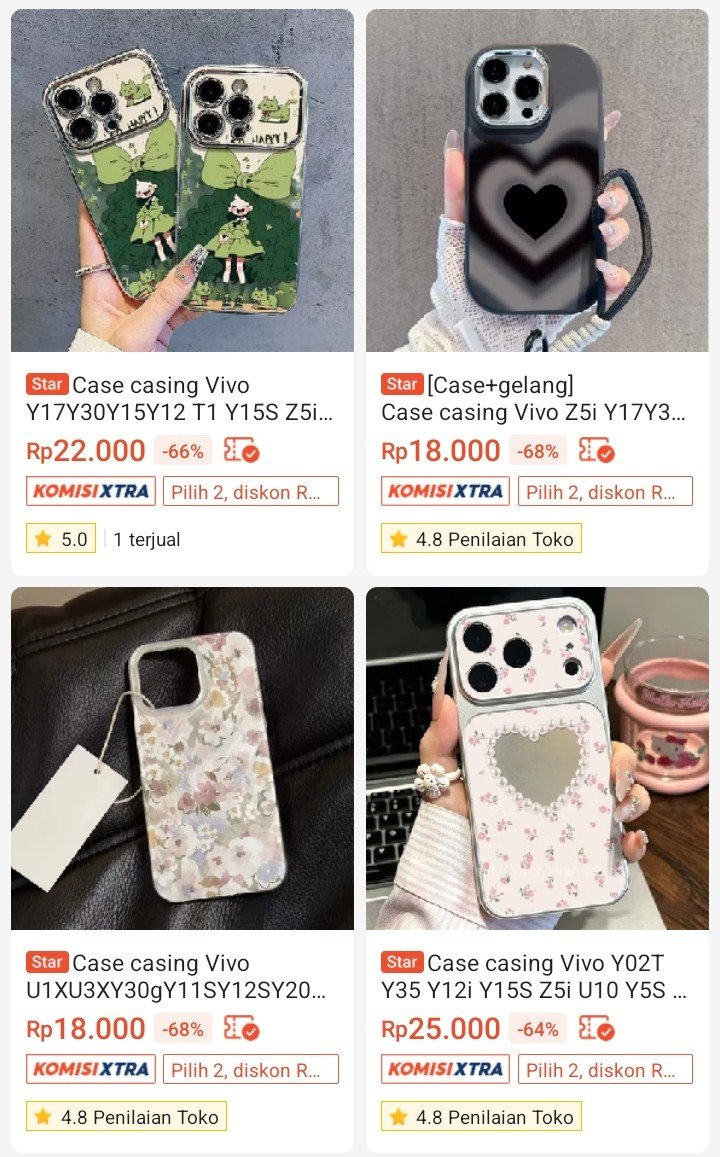 girlbehappyyyyy's tweet photo. GUYS 😭😭 aku nemu case HP lucu-lucu banget dan harganya murah parah 😭💗 https://t.co/TUOPjXWjpE