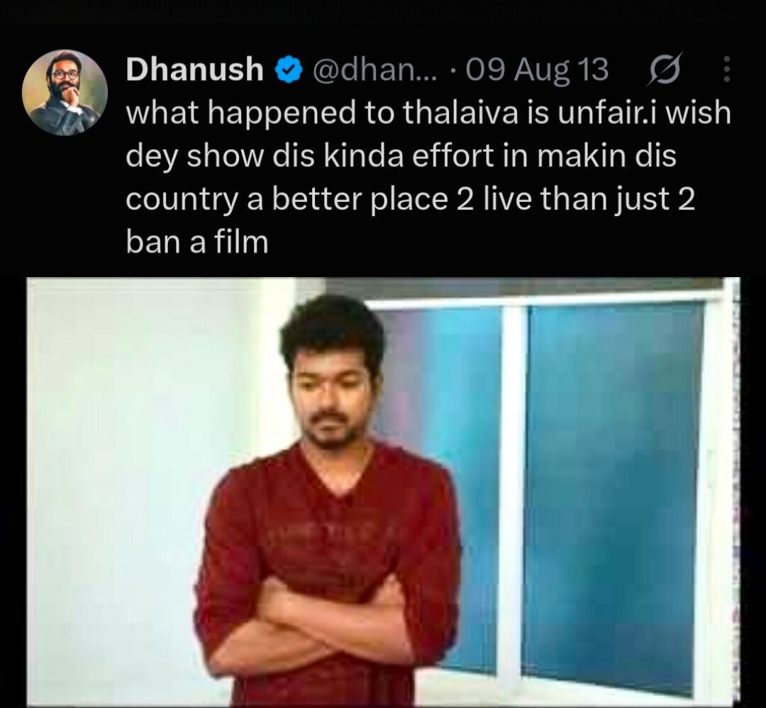 Heartlessking_1's tweet photo. ஒரு காலத்துல தலைவா படம் ரிலீஸ் date கைகட்டி கேட்ட நாய்ங்க இன்னைக்கு கர படம் ரிலீஸ் date கை தட்டி கேக்குதுங்க கர போக்கு நாய்ங்க சில்ற இல்ல போங்கடா https://t.co/5poQqzqtIH