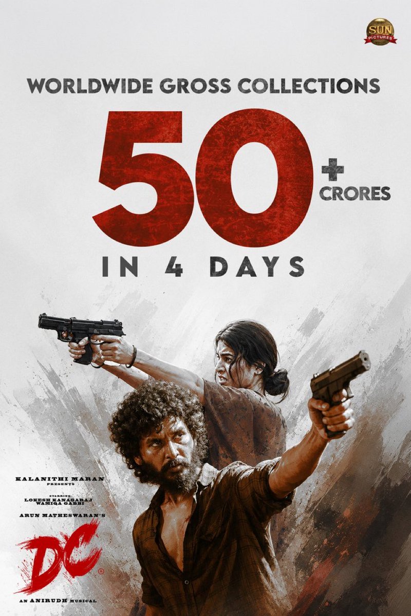 Ayyappan_1504's tweet photo. OFFICIAL : #DC WW Gross ₹50cr+ in 4 days 🤯

₹100cr Easily possible now 😯 https://t.co/NX56PQnmMZ
