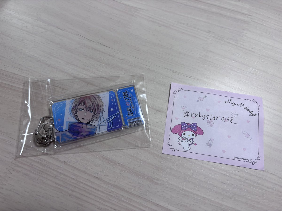 rubystar0158_'s tweet photo. 【交換】 マンガ 推しの子展 原画展 星のキセキ シールプリントコレクション ライブチケット風アクリルキーホルダー

【譲】MEMちょ（シールプリント）、アクア（アクキー）

【求】シールプリントは画像3枚目参照、アクキー（ルビー単体orB小町）

郵送交換希望📮

お気軽にお声掛けください。 https://t.co/rku40EFA99