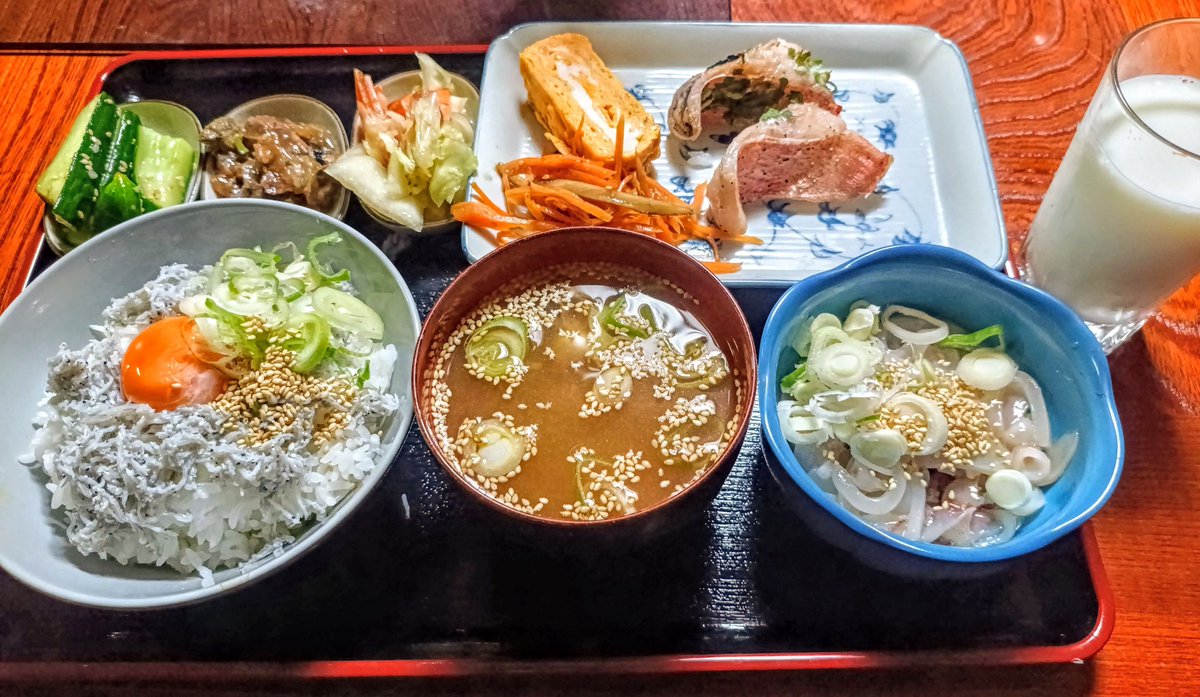 niwa9's tweet photo. 赤魚のネギ塩焼きとスルメイカのお刺身をいただく。イカが甘くて美味しい。 https://t.co/giA8MJ7Kca