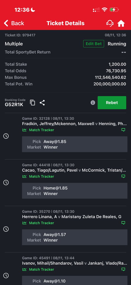 Amuludun_fyp's tweet photo. Today’s Tennis 🎾 
70k odds
27/27 https://t.co/RwvlisY5uO