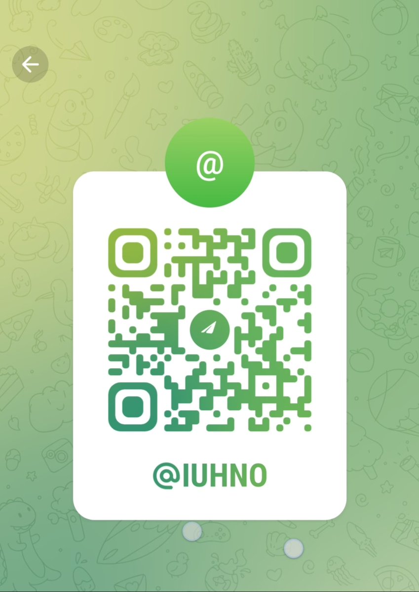 lunho34's tweet photo. My telegram QR https://t.co/ICjgYK9SQW