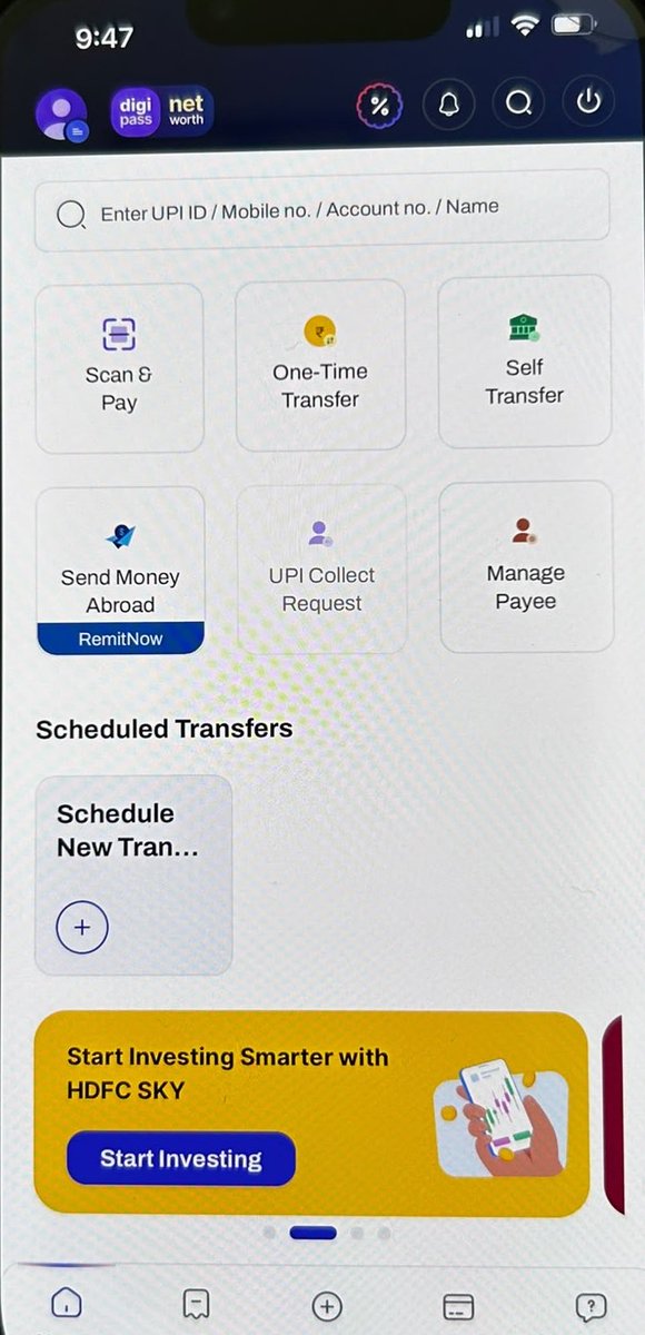 2sraval's tweet photo. I opened my HDFC mobile banking app today to transfer money to someone, and my first thought was:

Kaun design kiya hai isko?" 😞

Most people open a net banking app to do just three things:

* Check their balance
* See recent transactions
* Send money

But somehow, even these basic tasks are hard to find.

Instead, you're greeted with banners, offers, loans, credit cards, and everything else.

It feels like many Indian mobile banking apps care more about selling products and services than helping users do what they actually came for.