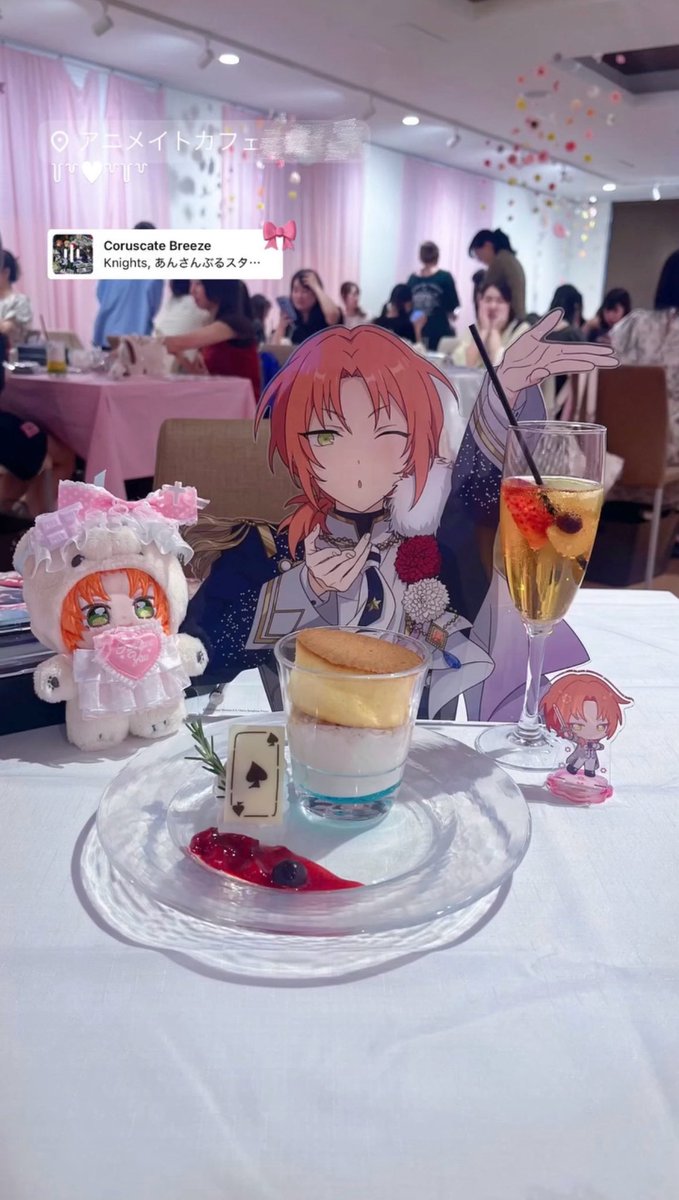 __nyamm3's tweet photo. アニカフェ2⃣回目も幸せだったー＞ ·̫ ｑ🎀🎵 https://t.co/1s4PIJnnMH